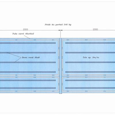 Portail 240kg