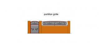 Portillon grille